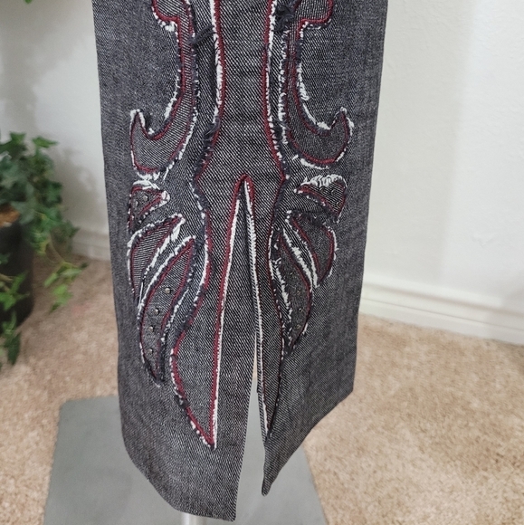 Kenneth Cole Retro Women’s Sz 4 Boot Cut Black Denim Jean Pant - Picture 2 of 11